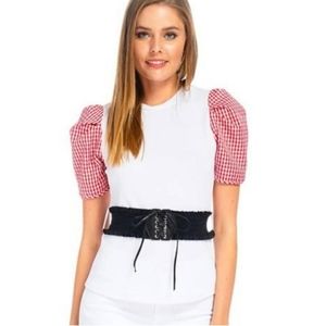 Belted blouse